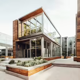 a building with a lot of windows on it