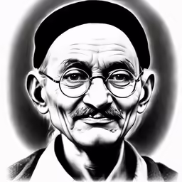an image of a man in black and white