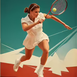 the woman is playing tennis on the court