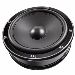 an empty speaker with its knobs closed