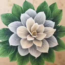 a painted photo of an elegant flower
