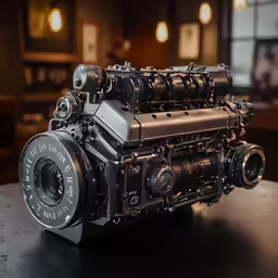 the diesel engine is made up of many metal parts