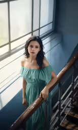 an artistic image of a woman posing for a photo