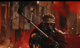 the evil knight is holding a sword in his hands