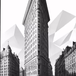 two tall buildings sitting on top of a street