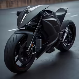 a close up of a motorcycle on a road