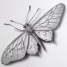 a small butterfly is standing next to a wall