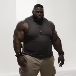 a man with a weight - loss body standing up