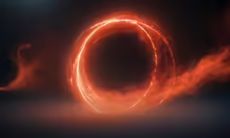 a circle is being made with a ring of fire