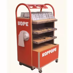 an old - fashioned kiosk - type vending machine