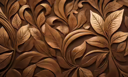a sculpture of a leaf on display in the museum