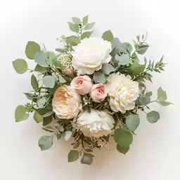 a vase filled with pink and white flowers on top of a table