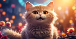 cat photograph that looks like it is smiling