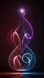 an abstract image with three different colors