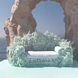 there is a chair with a message on it