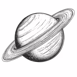 a vintage engraving of the planets