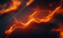 a close up view of fire on the paper