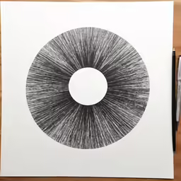 an artwork piece of a sunburst
