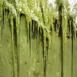 a close up picture of green plant life
