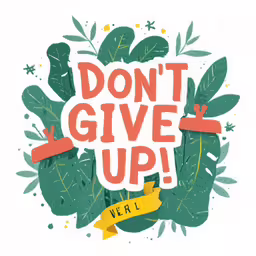a white poster with the words don