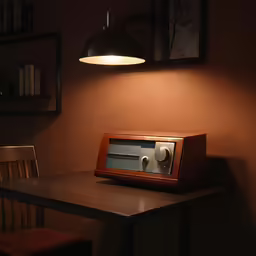 a small clock on top of a table