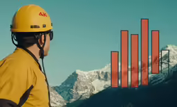 the man in a yellow suit and helmet is wearing hard hats