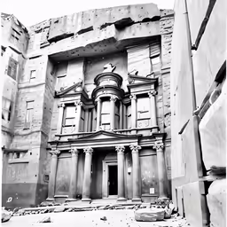 an old building that is being demolished and renovated