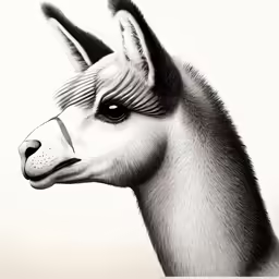 a portrait of a giraffe with large eyelashes