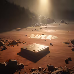 a piece of equipment lays on the ground