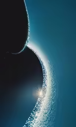 sunlight shining through a large hole in the sky