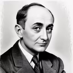 an old black and white portrait of a man in a suit