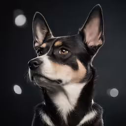 a very cute dog with a big smile