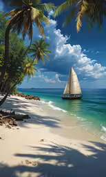 a boat that is sitting on the shore near a beach