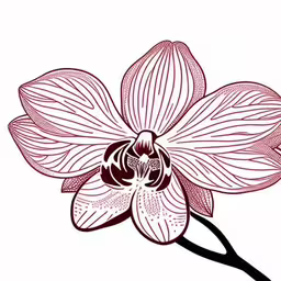 an image of a purple flower on a white background,a drawing of a flower on a white background