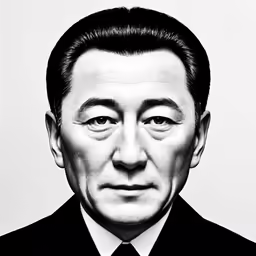 a close up of a person wearing a suit and tie