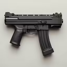 the gun has the front light turned on