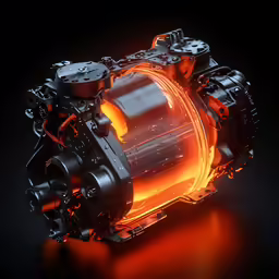 a large machine that is inside of it