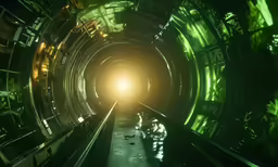 the light at the end of a tunnel