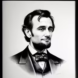 a portrait of a man with a beard in a suit and bow tie