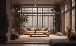 a room that has some couches and a tv in it
