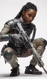 a child in star wars holding a gun