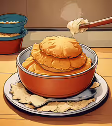 a bowl of food on top of a plate next to a bowl of chips,a bowl of food sitting on a plate with some dip and chips next to it