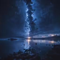 the night sky with a lot of stars shining above