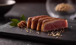 a meat filled with different varieties of seasonings