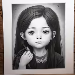 a young girl is holding her head in her hands