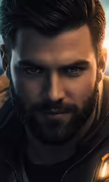 an image of a man with beard in avengers age