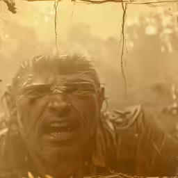 a man is making an angry face with glasses