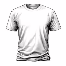 the white t - shirt is very low to the ground
