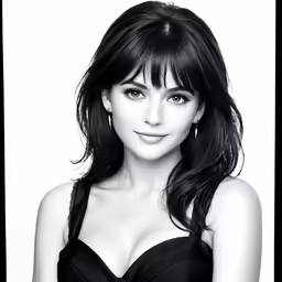 a woman wearing black clothes posing for a picture