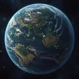 this is a photograph of the earth from space